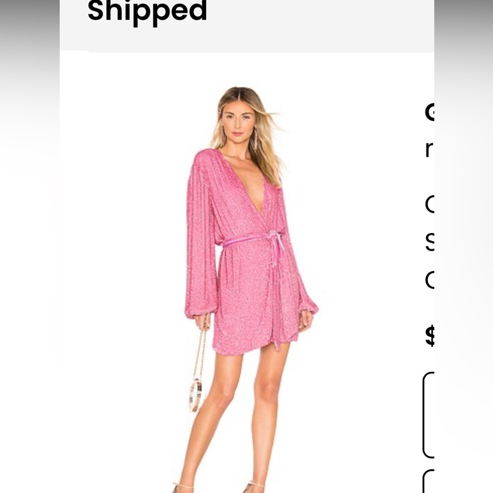 Elegant Pink Women's Dress